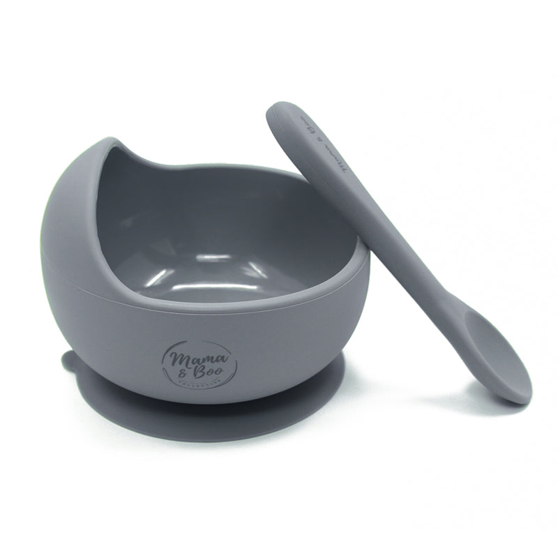 Silicone Suction Bowl & Spoon Set | BPA Free, Suction Base